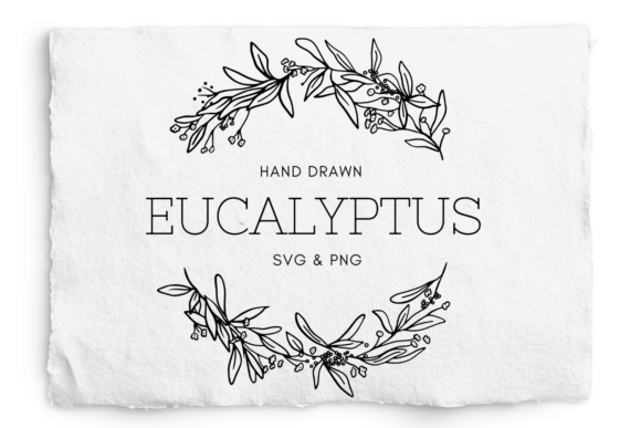 Bring Nature's Elegance to Your Projects with a Eucalyptus Floral and Berry Frame SVG
