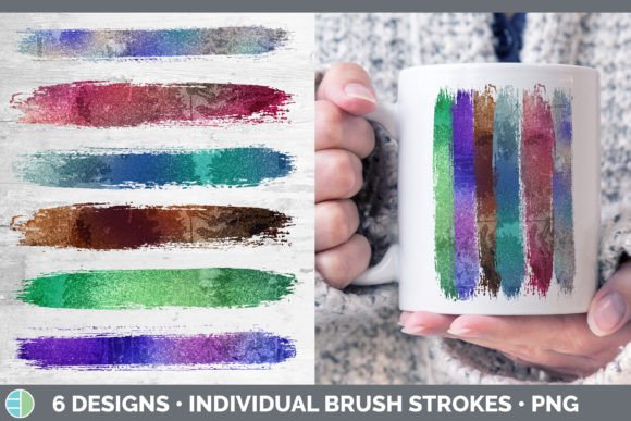 Bring Your Projects to Life with Floral Brush Strokes PNG Sublimation D