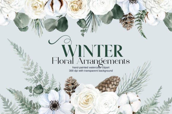 Captivating Watercolor Winter Florals for Your Projects