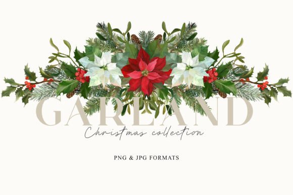 Christmas Floral Garland PNG: The Digital Decorator's Secret Weapon