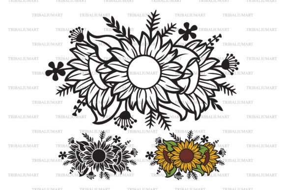 Embrace Creativity with Floral Sunflower and Plants Digital Files