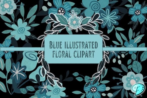 Evaluating the Illustrated Blue Floral Clipart Bundle for Your Projects
