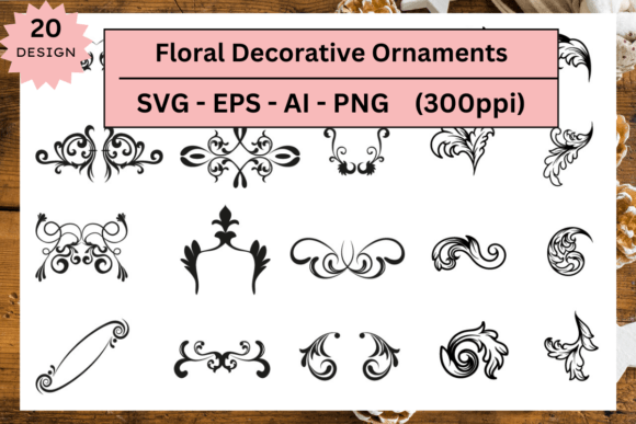 Floral Decorative SVG Bundles for Designers