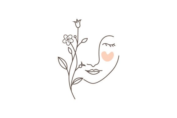 Floral Line Art for Modern Branding