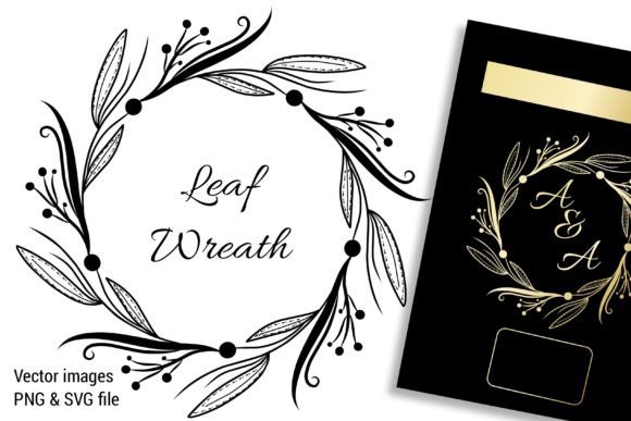 Floral Wreath Digital Art for Event Decoration