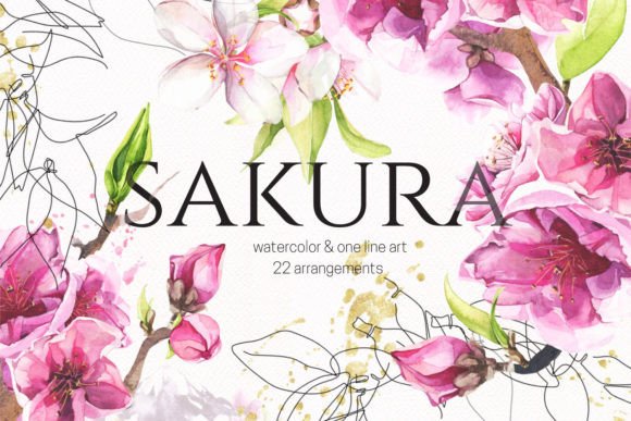 The Art of Watercolor Cherry Floral Arrangements