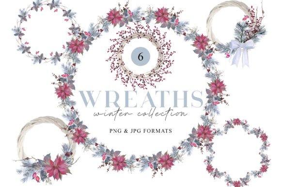 The Art of Winter Wreaths: How Digital Clipart Enhances Holiday Creativity