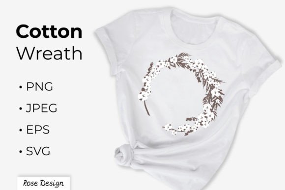 The Cotton Wreath Boho Floral Frame