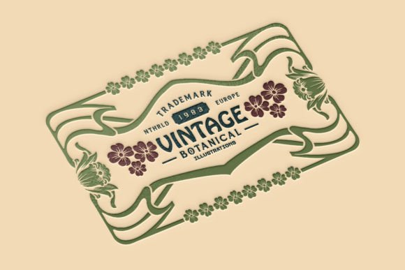 The Enduring Elegance of the Art Nouveau Classic Floral Label Ornament