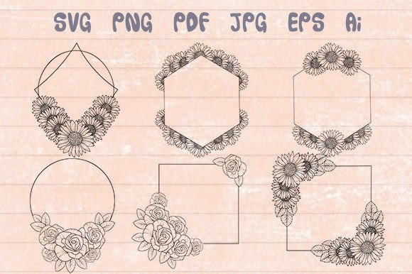 The Flower Frame and Floral Wreath SVG: A Core Asset for Efficient Creative Workflows