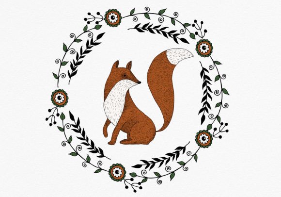 The Practical Value of Fox and Floral Wreath Clipart Folk Art