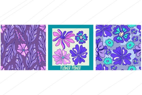 The Trippy Fusion: Y2K Nostalgia Meets Retro Florals in Modern Poster Design